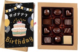 chocolates with message card