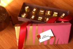Handmade chocolate gift box in India