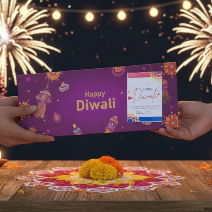 Chocolics Diwali Gift Box – 12 Assorted Handcrafted Chocolates | Luxury Festive & Corporate Gifting 6 Chocolics Diwali chocolate gift box with 12 assorted handcrafted chocolates and personalised note – perfect for luxury festive gifting.