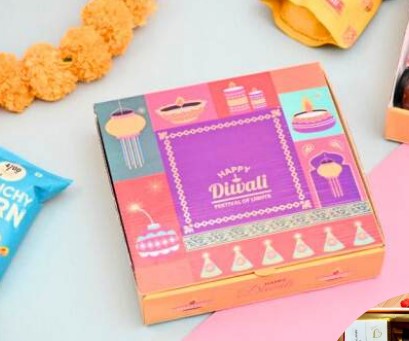Premium Diwali hamper box with chocolates