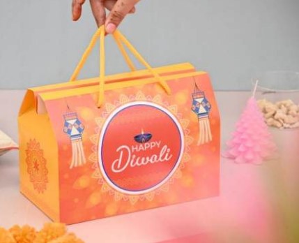 Premium Diwali Gift Hamper Box | Gourmet Nuts, Chocolates, Date Bites, Candle & Personalised Card - Festive Corporate & Family Gift Set 11 The Ultimate Happy Diwali Gift Hamper | Gourmet Sweets, Nuts & Personalised Card