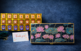 lotus design chocolate box