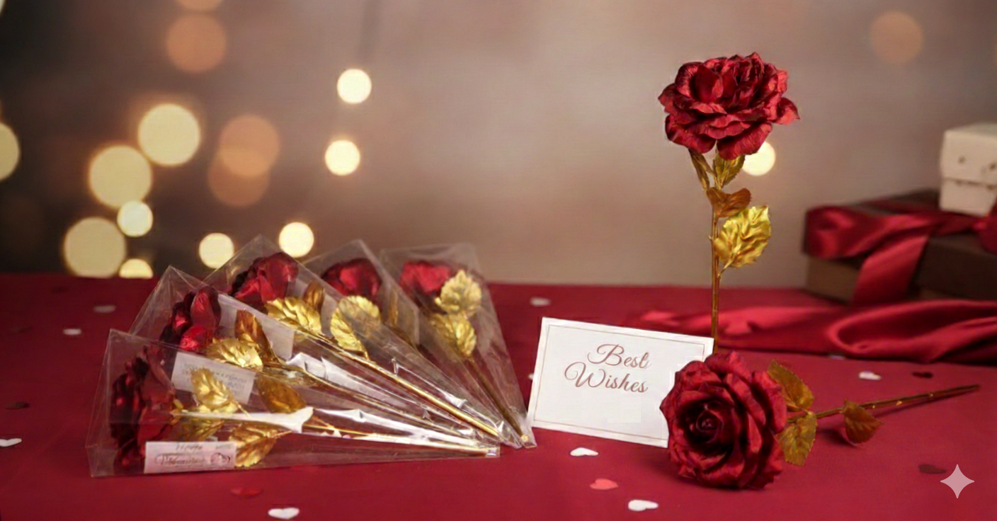 Handcrafted 24k Gold Plated Eternal Rose 1 metal roses Handcrafted 24k Gold Plated Eternal Rose