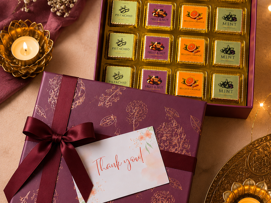 Luxury Handmade Chocolate Gift Box | Diwali Gifts | Chocolics