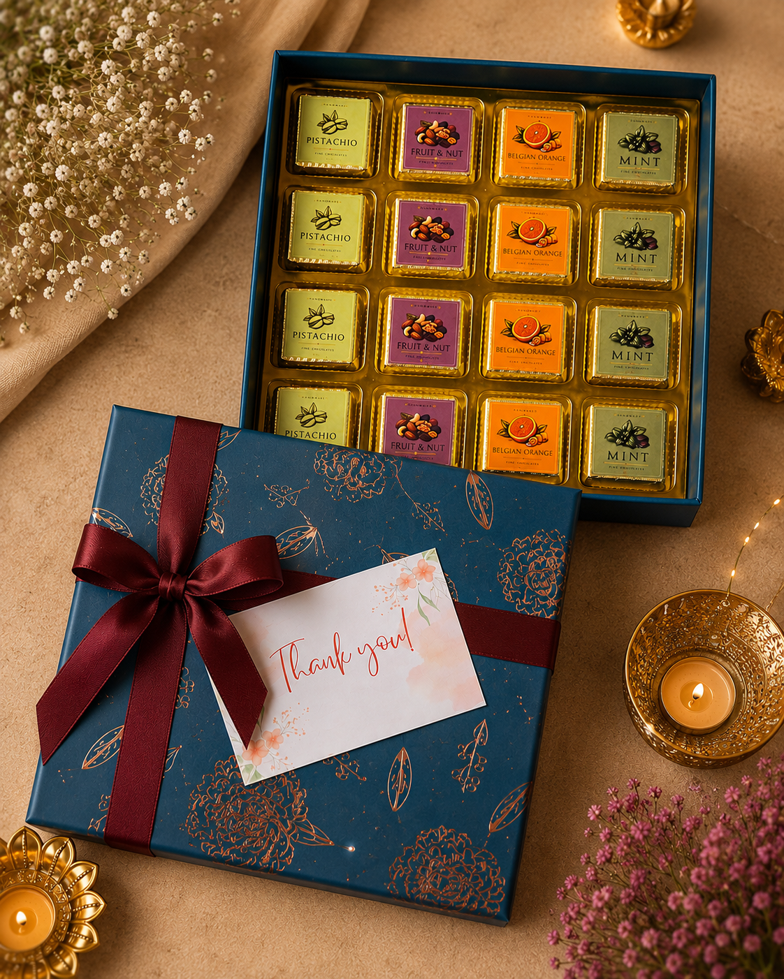 Luxury Handmade Chocolate Gift Box 4 Luxury Handmade Chocolate Gift Box | Corporate & Diwali Gifts | Chocolics